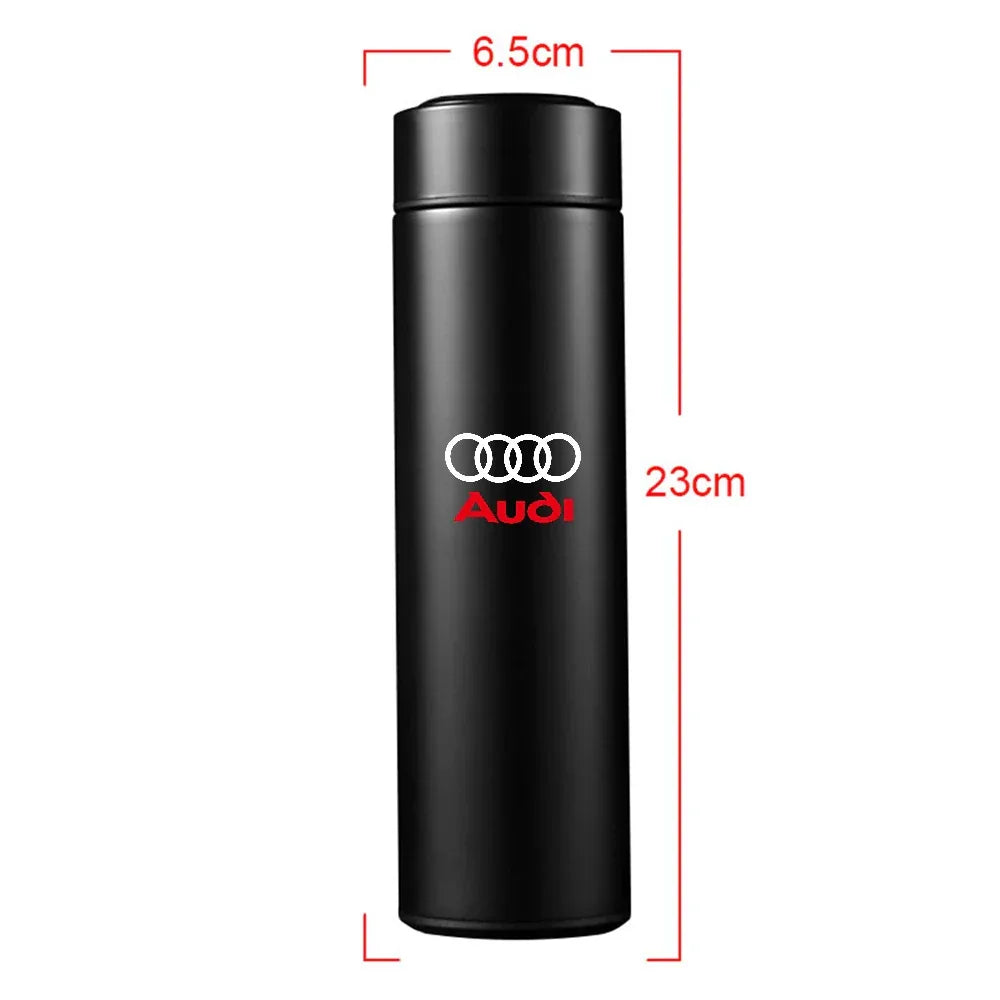 Audi LED Temperature Display Thermos Mug Water Bottle A1-A8 TT Q Series