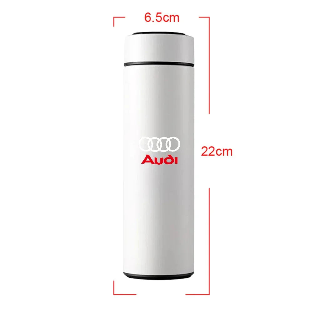 Audi LED Temperature Display Thermos Mug Water Bottle A1-A8 TT Q Series