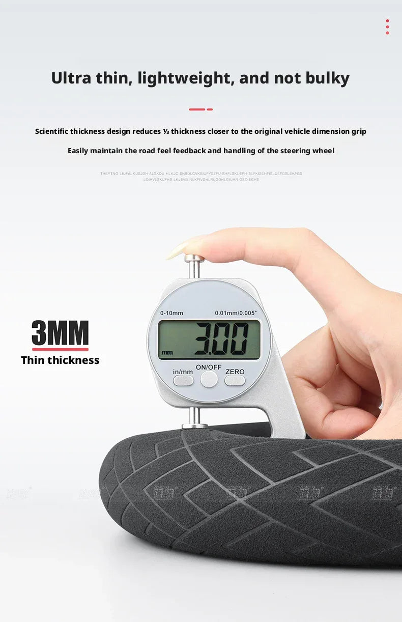 Roewe Leather Steering Wheel Cover - D orange