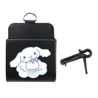 Hello Kitty Kuromi PU Leather Car Air Vent Storage Organizer Bag