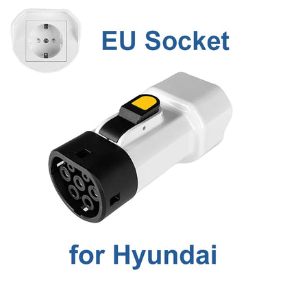 Type2 V2L Discharger Adapter 16A 3.5KW EU Socket for BYD MG Renault