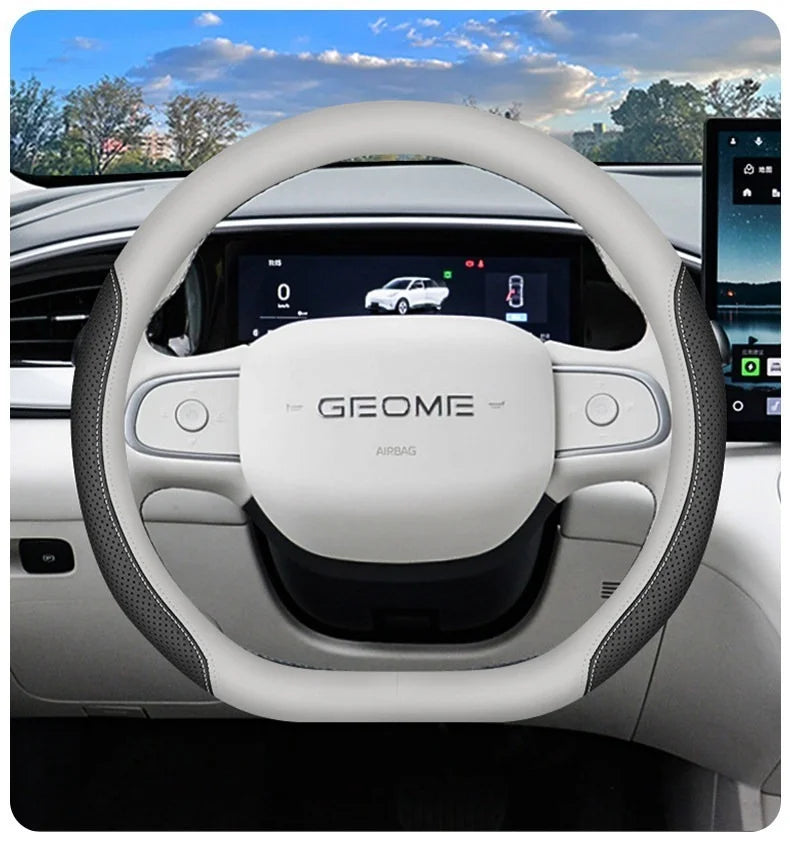 Geely EX2 Nappa Leather Steering Wheel Cover – 34 cm