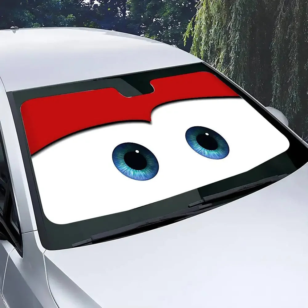 Lightning McQueen Car Windshield Sunshade UV Protection Cover - A