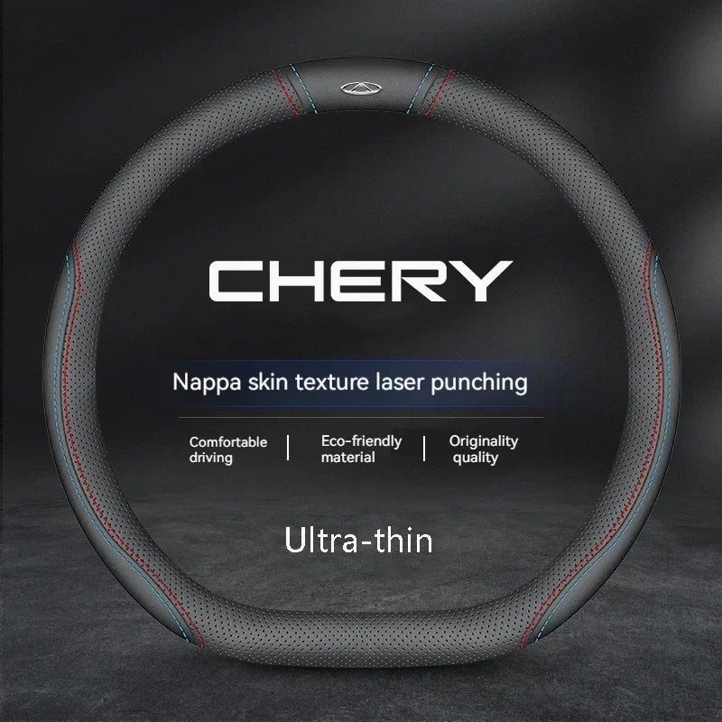 Chery Suede Leather Steering Wheel Cover