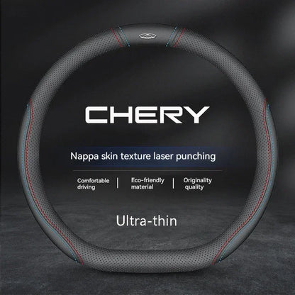 Chery Suede Leather Steering Wheel Cover