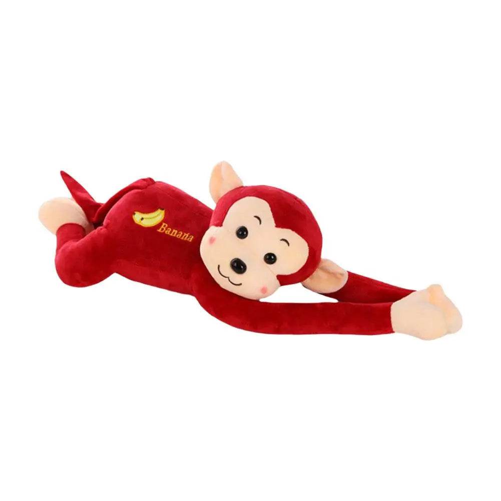 Long Arm Gibbon Monkey Plush Car Pendant – Hanging Stuffed Animal Accessory with Quick Release - A