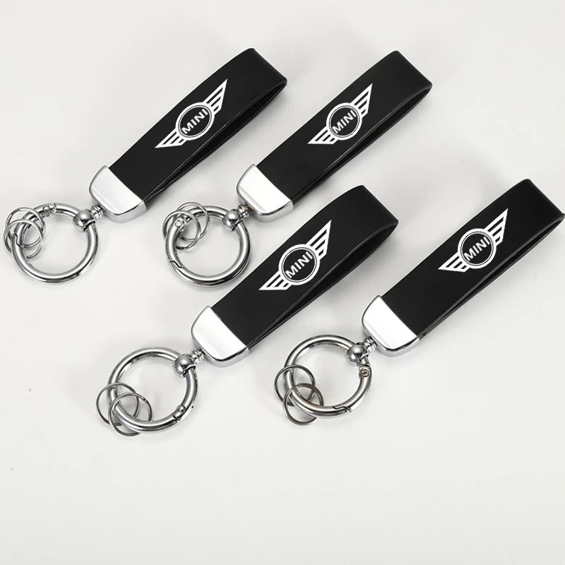 Mini Cooper Leather Keychain R55 R56 R60 F54 Countryman Clubman