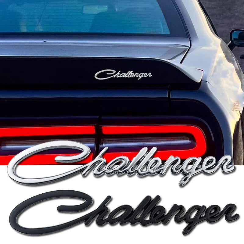 Dodge Challenger Metal Letter Badge