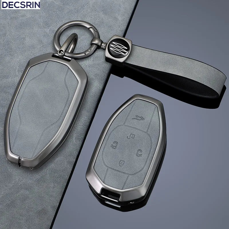 Zinc Alloy Leather Key Case Cover for GAC Trumpchi GS7 GS8 Remote