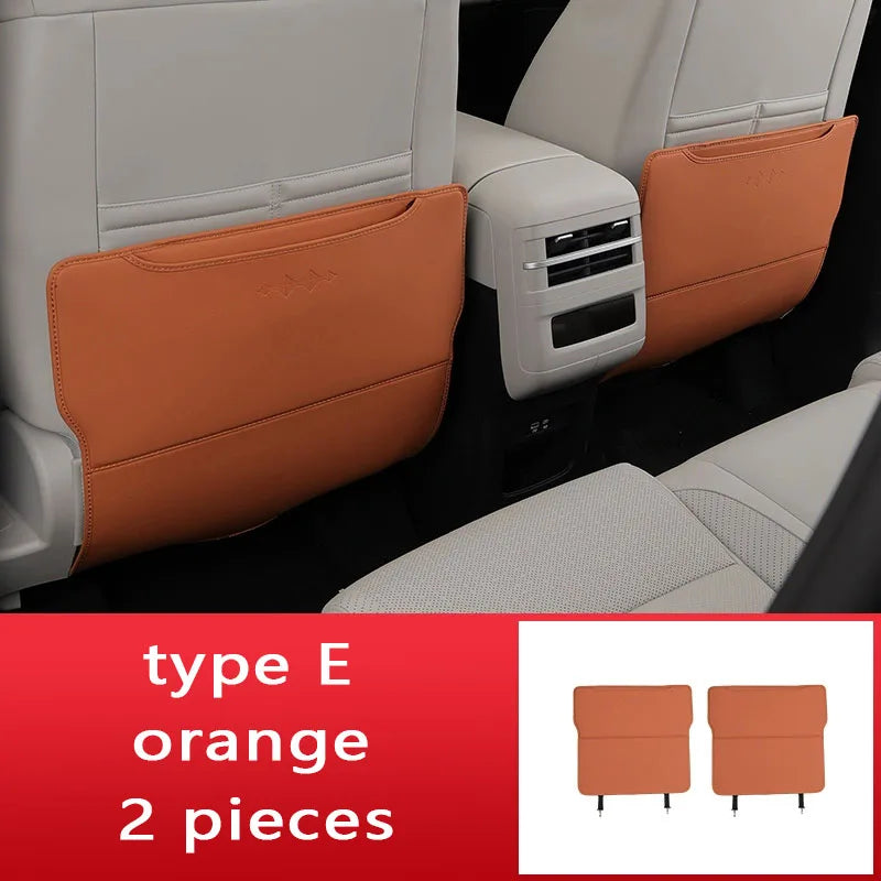 BYD Ti7 Seat Back Protector Mat with Storage - type E