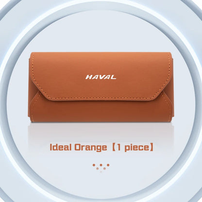 Haval Magnetic Leather Car Sunglasses Case