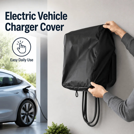 Waterproof EV Charging Post Cover with Drawstring Bottom Seal