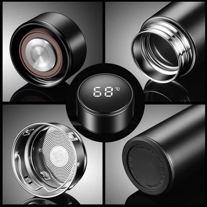 Stainless Steel Car Thermos Bottle with Temperature Display Zeekr 001 009 007