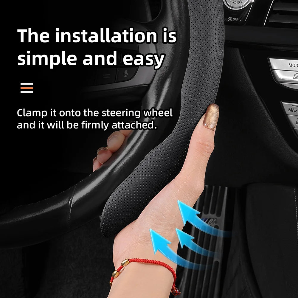 Dacia Breathable Leather Steering Wheel Cover