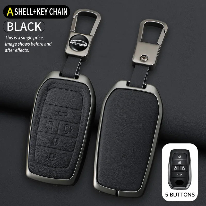 Zinc Alloy Car Key Cover Case for Toyota Alphard Previa Voxy