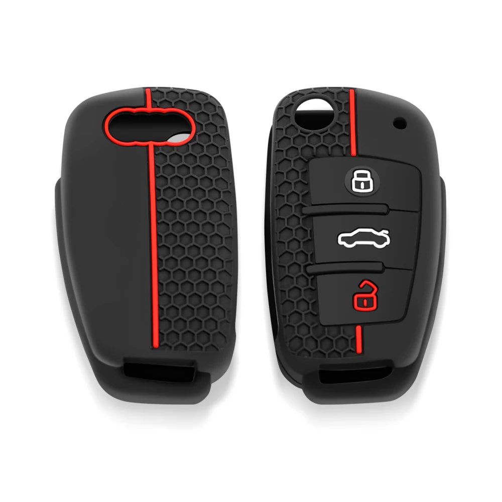 Audi Silicone Key Cap Set — A3, A4, A6, Q3, Q7, TT and RS