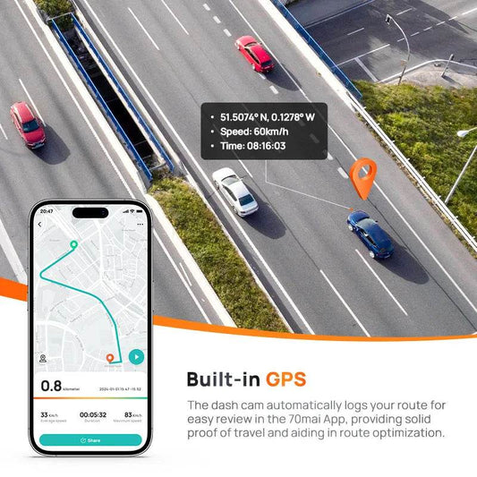 Dash Cam A510 | HDR, GPS, ADAS, 4G Connectivity, 24H Parking Support, Rear Camera - A510 Front Cam