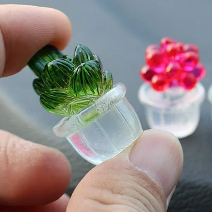 Mini Cactus Car Dashboard Ornament