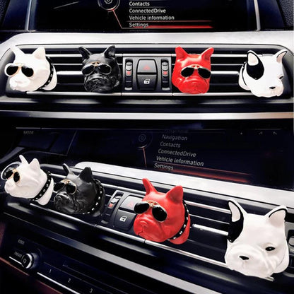 French Bulldog Car Air Freshener - Vent Clip Essential Oil Diffuser