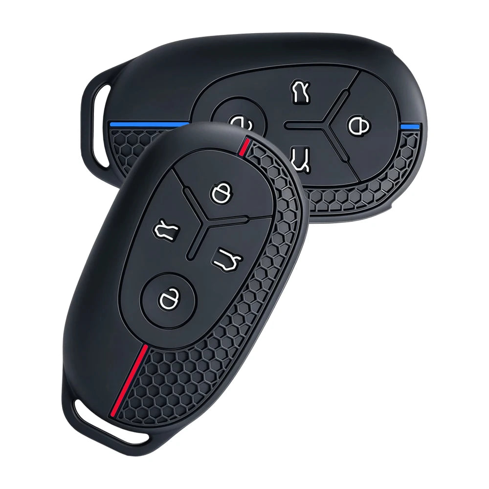 Geely EX2 Proton e.MAS 5 4-button silicone key case - back view