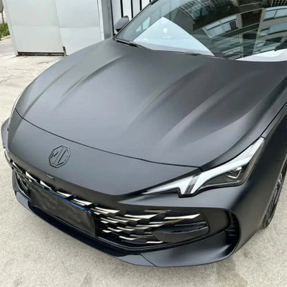 Matte Black Car Vinyl Wrap – Self-Adhesive Film with Air Release for Cars & Motorcycles - 10X152 CM