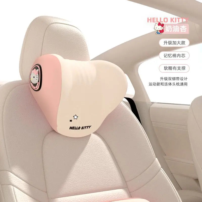 Sanrio Hello Kitty Kuromi & My Melody Car Headrest & Lumbar Pillow