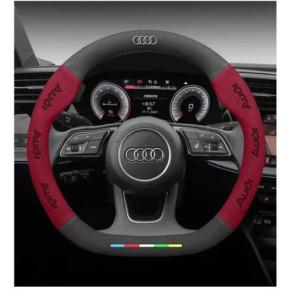 Audi Suede Anti-Slip Steering Wheel Cover