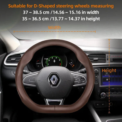 Renault Ultra-Thin Breathable Leather Steering Wheel Cover