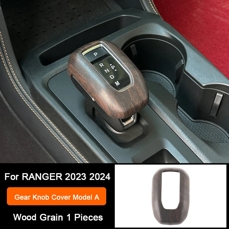 Ford Ranger Wildtrak Wood Grain Trim - Gear Knob A