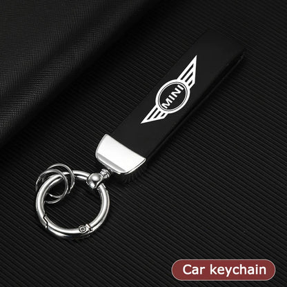 Mini Cooper Leather Keychain R55 R56 R60 F54 Countryman Clubman