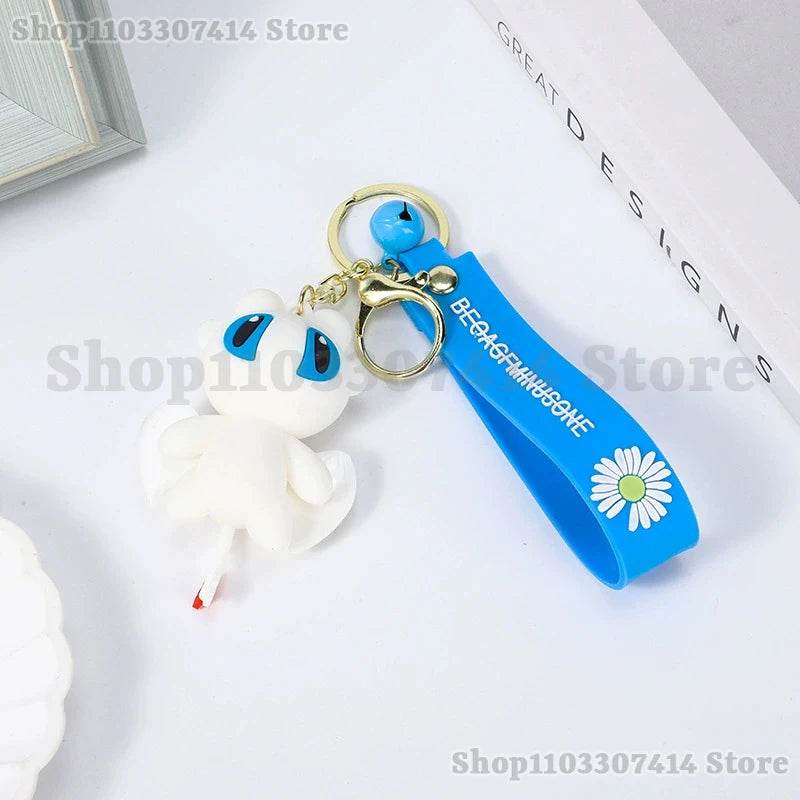 Kawaii Toothless Dragon Keychain – Bag Pendant - White