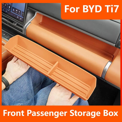 BYD Ti7 Front Passenger Silicone Storage Box with Cup Holder