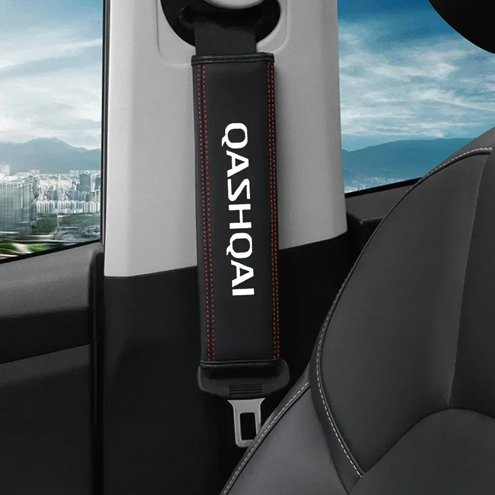 Nissan Qashqai Leather Seat Belt Shoulder Pad - 