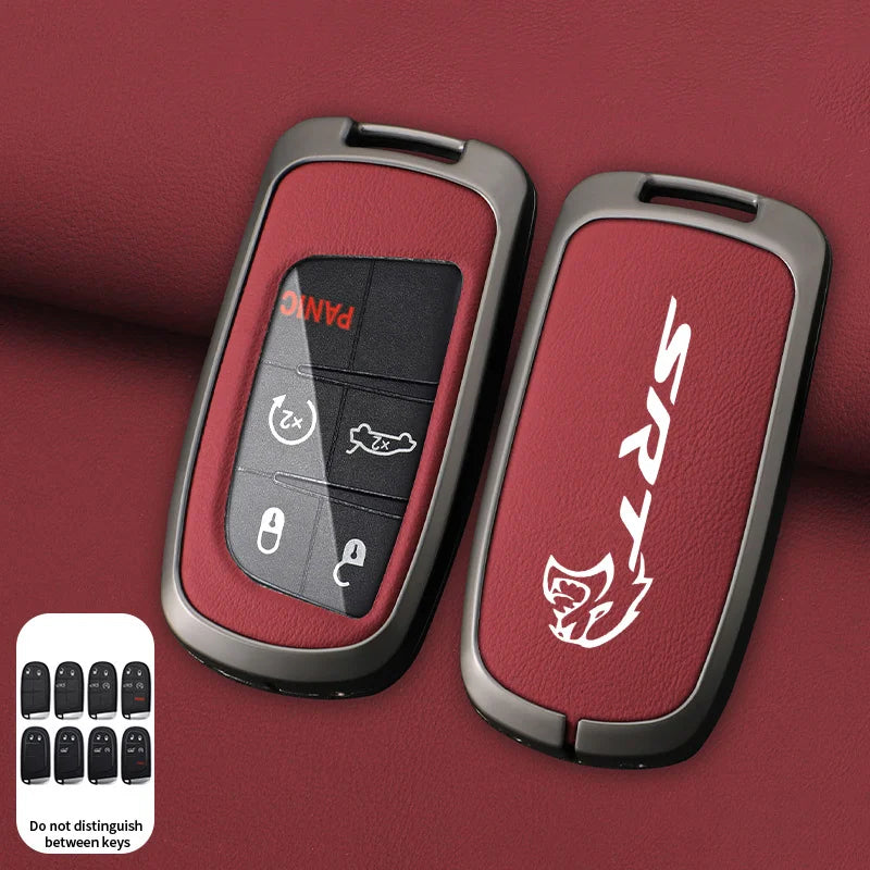 Dodge Zinc Alloy Key Case - A-red