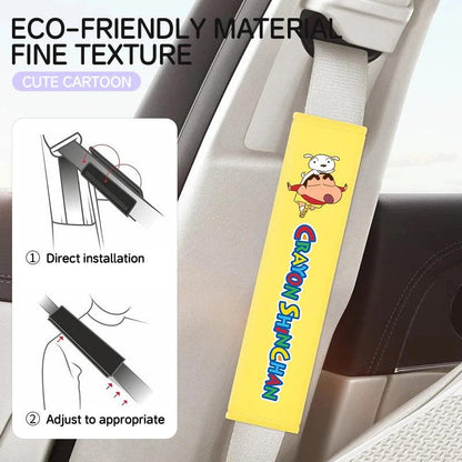 Crayon Shin-chan Soft Plush Car Seat Belt Shoulder Pad Covers
