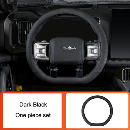 BYD Leopard 8 Steering Wheel Cover - dark black