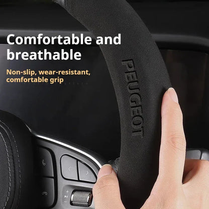 Peugeot Leather Steering Wheel Cover - D Type Black A