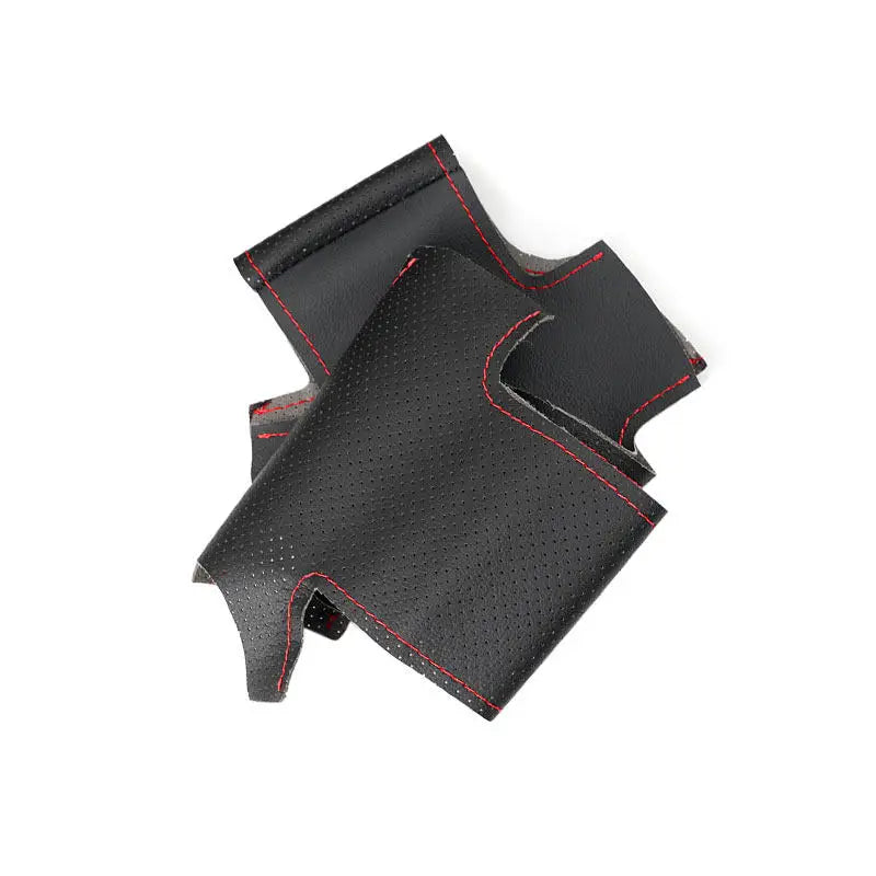 RAM Microfibre Steering Wheel Cover - Black-Red Line