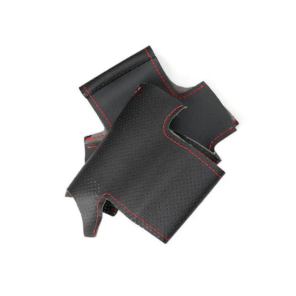RAM Microfibre Steering Wheel Cover - Black-Red Line