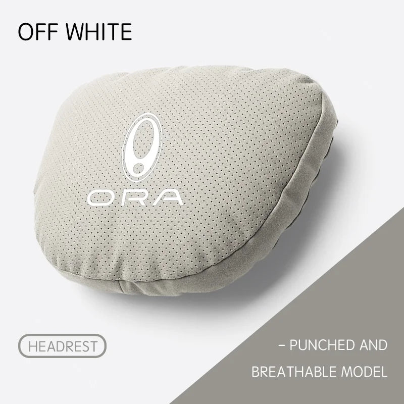 GWM ORA Car Neck Headrest & Lumbar Support Pillow Set