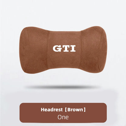 VW Suede Car Headrest Pillow