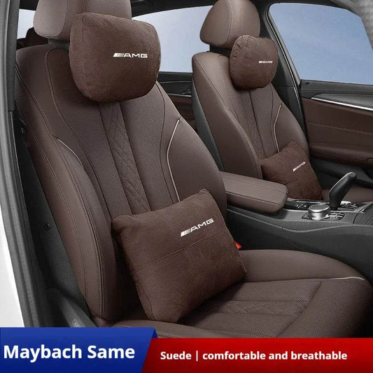 Car Headrest Lumbar Rest Cushion Neck Support Neck Pillow For Mercedes-Benz AMG A C E S V Class Sprinter GLC ML SLK CLS GLA GLK - 