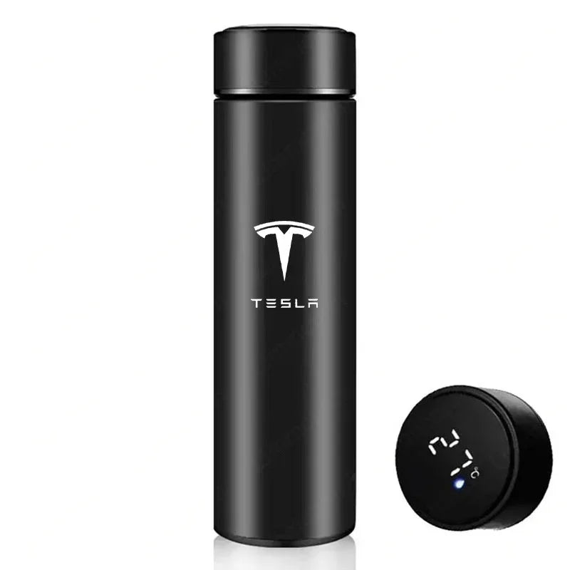 Tesla 500ML Smart Thermos Cup - Blue