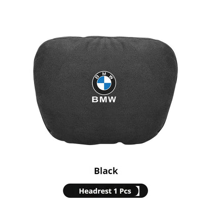 BMW Suede Neck Pillow & Lumbar Cushion