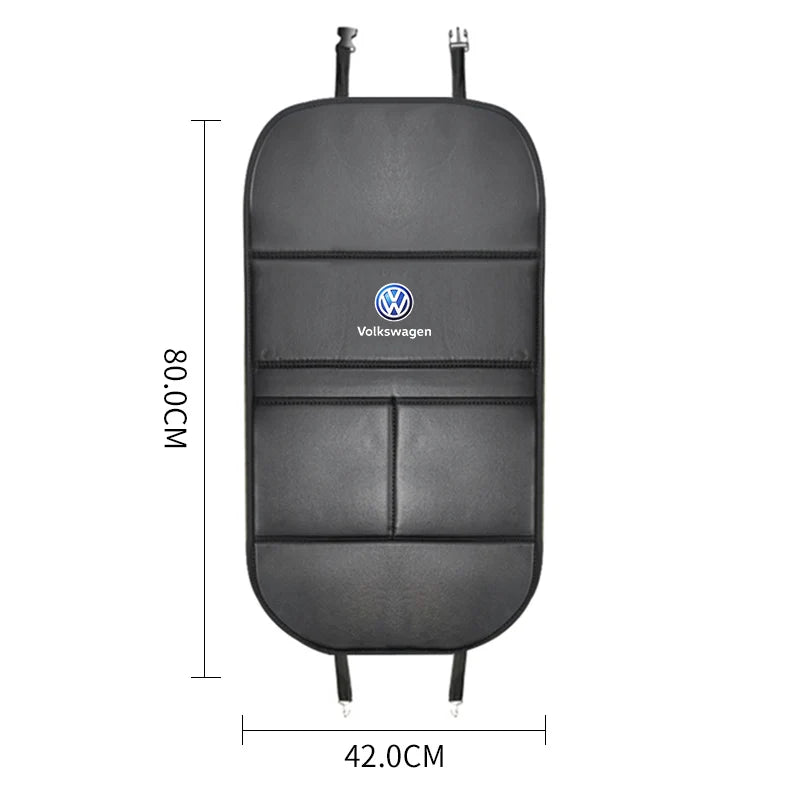 VW Car Seat Back Protector Anti-Kick Mat Storage Bag Golf Tiguan