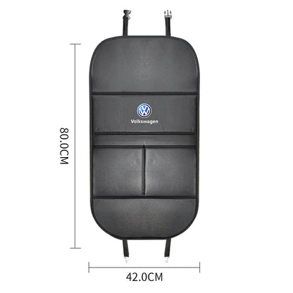 VW Car Seat Back Protector Anti-Kick Mat Storage Bag Golf Tiguan
