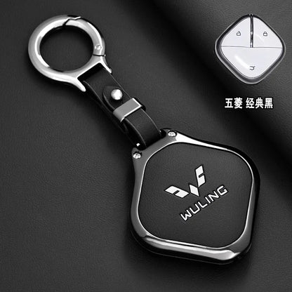 Wuling Zinc Alloy Key Case - Style 7-Black-1PC / for Wuling