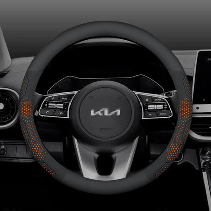Kia Carbon Fiber Suede Steering Wheel Cover