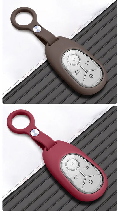 Geely EX2 Proton e.MAS 5 liquid silicone key cover - installed view