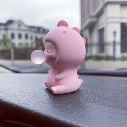 Bubble Dinosaur Car Dashboard Ornament